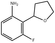 3-fluoro-2-(tetrahydrofuran-2-yl)aniline 结构式