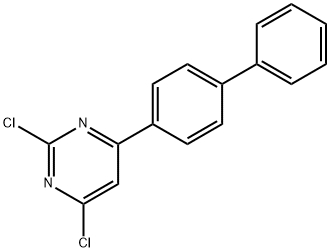 4-(4-联苯基)-2,6-二氯嘧啶 结构式