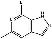 7-溴-5-甲基-1H-吡唑并[3,4-C]吡啶 结构式