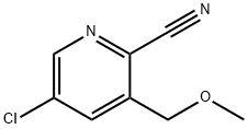 5-氯-3-(甲氧基甲基)吡啶-2-甲腈 结构式