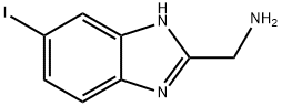 (5-iodo-1H-1,3-benzodiazol-2-yl)methanamine 结构式