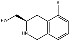 (R)-(5-溴-1,2,3,4-四氢异喹啉-3-基)甲醇 结构式