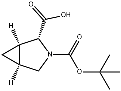 (1R,2R,5S)-3-(叔丁氧基羰基)-3-氮杂双环[3.1.0]己烷-2-羧酸 结构式