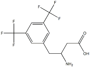 3-氨基-4-(3,5-双三氟甲基苯基)丁酸 结构式