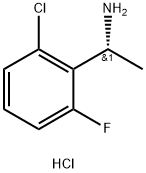 (R)-1-(2-氯-6-氟苯基)乙胺盐酸盐 结构式