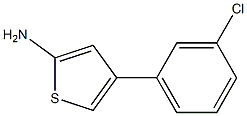 2-氨基-4-(3-氯苯基)噻吩 结构式
