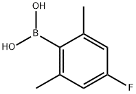2,6-二甲基-4-氟苯基硼酸 结构式