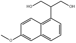 2-(6-甲氧基萘-1-基)丙烷-1,3-二醇 结构式