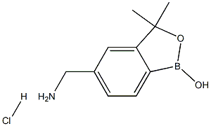 5-(氨基甲基)-3,3-二甲基苯并[C][1,2]氧杂硼杂环戊烷-1(3H)-醇盐酸盐 结构式