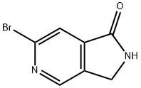 2-Bromo-6,7-dihydro-pyrrolo[3,4-b]pyridin-5-one 结构式