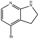 4-bromo-1H,2H,3H-pyrrolo[2,3-b]pyridine 结构式