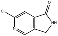 6-氯-2,3-二氢-1H-吡咯并[3,4-C]吡啶-1-酮 结构式