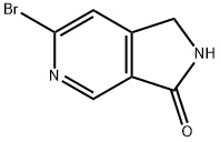 6-溴-1,2-二氢-吡咯并[3,4-C]吡啶-3-酮 结构式