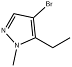 4-溴-5-乙基-1-甲基吡唑 结构式