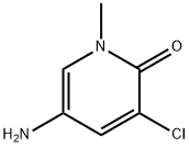 5-氨基-3-氯-1-甲基吡啶-2(1H)-酮 结构式