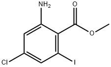 methyl 2-amino-4-chloro-6-iodobenzoate 结构式
