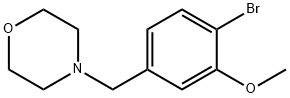 4-(4-溴-3-甲氧基苄基)吗啉 结构式