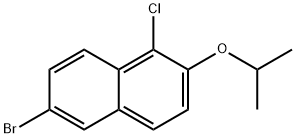 6-Bromo-1-chloro-2-isopropoxynaphthalene 结构式