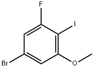 5-溴-3-氟-2-碘苯甲醚 结构式