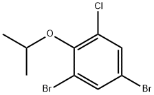 2,4-二溴-6-氯-1-异丙氧基苯 结构式