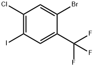 1-溴-5-氯-4-碘-2-(三氟甲基)苯 结构式