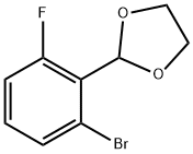 2-(2-溴-6-氟苯基)-1,3-二氧戊环 结构式