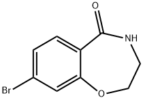 8-溴-3,4-二氢苯并[F][1,4]氧氮杂卓-5(2H)-酮 结构式