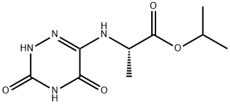 isopropyl 2-[(3,5-dioxo-2,3,4,5-tetrahydro-1,2,4-triazin-6-yl)amino]propanoate 结构式