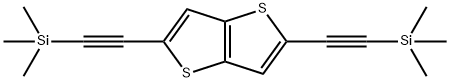 2,5-二[(三甲基硅烷基)乙炔基]噻吩并[3,2-<I>B</I>]噻吩 结构式