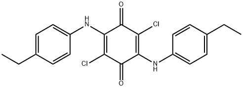 2,5-BIS(4-ETHYLANILINO)-3,6-DICHLORO-1,4-BENZOQUINONE 结构式