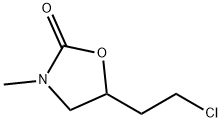 5-(2-氯乙基)-3-甲基噁唑烷-2-酮 结构式