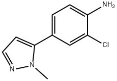 2-chloro-4-(1-methyl-1H-pyrazol-5-yl)aniline 结构式