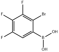 2-溴-3,4,5-三氟苯基硼酸 结构式