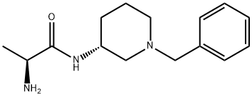 (S)-2-Amino-N-((R)-1-benzyl-piperidin-3-yl)-propionamide 结构式