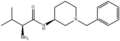 (S)-2-Amino-N-((S)-1-benzyl-piperidin-3-yl)-3-methyl-butyramide 结构式