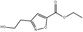3-(2-羟乙基)异噁唑-5-羧酸乙酯 结构式