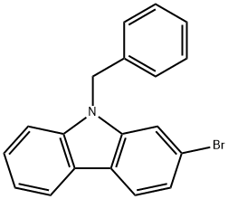 9-苄基-2-溴-9H-咔唑 结构式