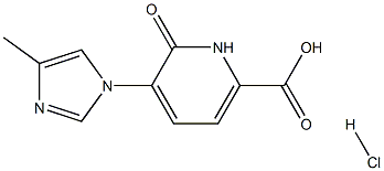 5-(4-methyl-1H-imidazol-1-yl)-6-oxo-1,6-dihydropyridine-2-carboxylicacidhydrochloride 结构式