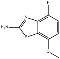 4-氟-7-甲氧基苯并[D]噻唑-2-胺 结构式