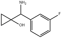 1-(amino(3-fluorophenyl)methyl)cyclopropanol 结构式