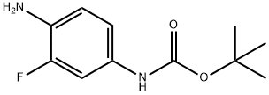 叔-丁基 (4-氨基-3-氟苯基)氨基甲酯 结构式