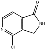 4-氯-2,3-二氢-1H-吡咯并[3,4-C]吡啶-1-酮 结构式