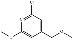 2-chloro-6-methoxy-4-(methoxymethyl)pyridine 结构式