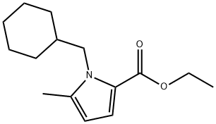 1-(环己基甲基)-5-甲基-1H-吡咯-2-羧酸乙酯 结构式