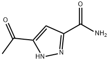 5-乙酰基-1H-吡唑-3-甲酰胺 结构式