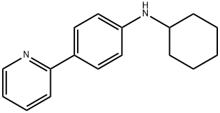 N-Cyclohexyl-4-(pyridin-2-yl)aniline 结构式