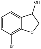 7-溴-2,3-二氢苯并呋喃-3-醇 结构式