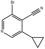3-溴-5-环丙基异烟腈 结构式