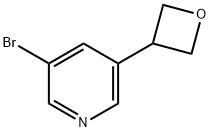 3-溴-5-(氧杂环丁烷-3-基)吡啶 结构式