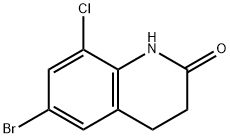 6-bromo-8-chloro-3,4-dihydroquinolin-2(1H)-one 结构式